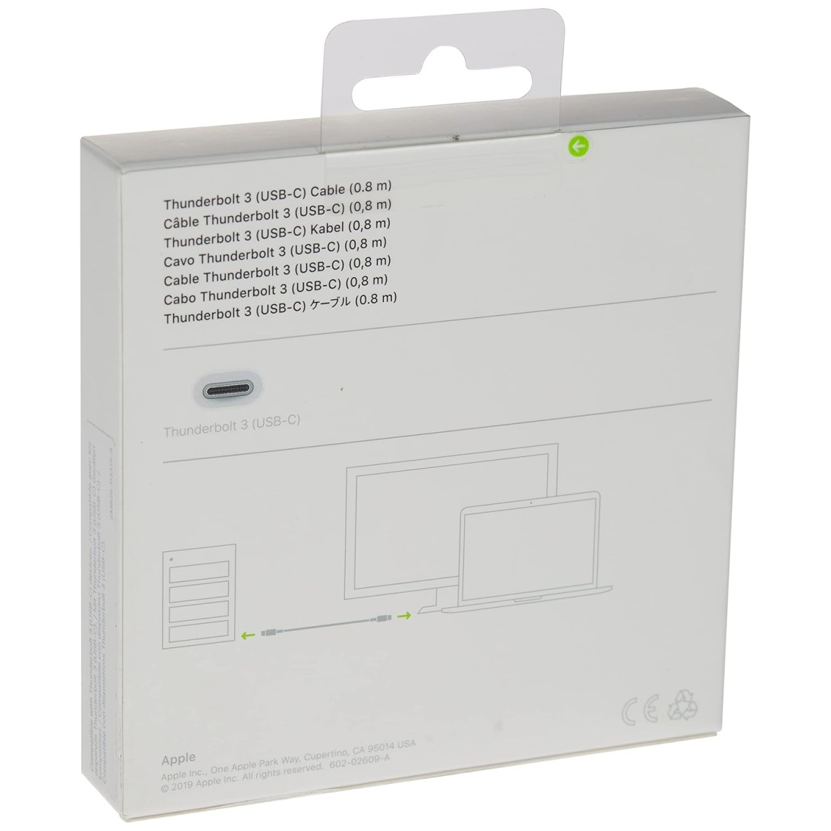 Apple Thunderbolt 3 USB-C Cable 0.8m